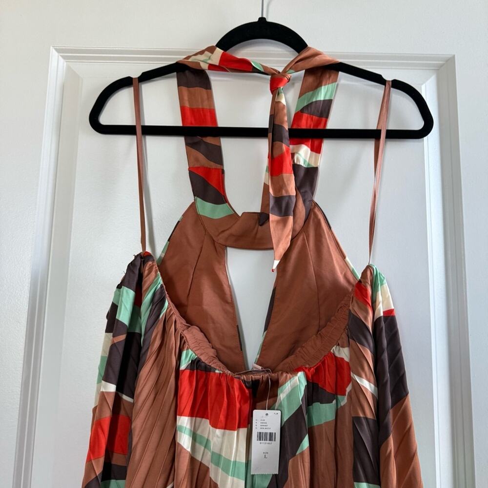 Hutch Halter Pleated Retro Swing Mini Dress - Picture 6 of 6